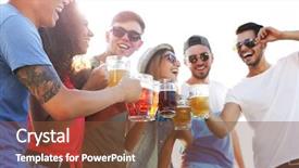  Presentation with out of africa sumatra - Amazing slides having gold talking - group of friends hanging backdrop and a tawny brown colored foreground