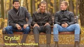  Presentation with black men - Cool new PPT theme with gold talking - three young men in black backdrop and a  colored foreground