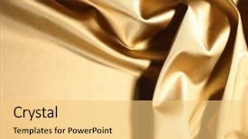  Presentation with textile dyes - PPT layouts enhanced with gold textile background close up background and a yellow colored foreground
