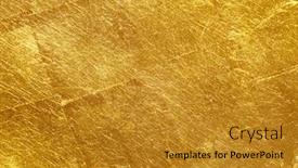  Presentation with gold - Theme featuring gold-texture-used-as-background background and a gold colored foreground