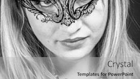  Presentation with treasure gold - PPT theme consisting of beautiful blonde with silver jewelry background and a light gray colored foreground