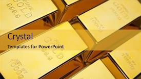  Presentation with value gold euro - PPT theme with gold value background and a yellow colored foreground