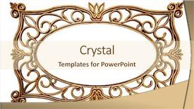  Presentation with gold frame - Beautiful presentation design featuring gold vintage frame isolated backdrop and a lemonade colored foreground