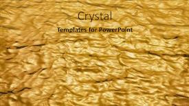  Presentation with gold design - PPT layouts with gold wave texture nature design background and a gold colored foreground