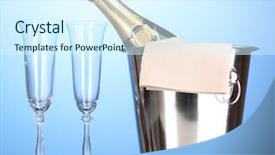  Presentation with glass of whiskey ice - PPT layouts with  background and a  colored foreground.