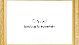  Presentation with gold frame - Theme consisting of gold wood - baget old frame isolated background and a white colored foreground