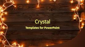  Presentation with postcard - PPT layouts with gold wood - christmas postcard on empty background background and a wine colored foreground