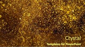  Presentation with blurred bokeh - Presentation design consisting of golden-abstract-bacground-with-blurred background and a tawny brown colored foreground