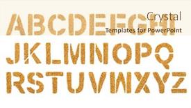  Presentation with glitter - Amazing presentation theme having golden-alphabet-made-of-glitter backdrop and a lemonade colored foreground