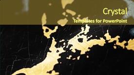  Presentation with golden - Theme enhanced with golden and black crackle texture background and a tawny brown colored foreground