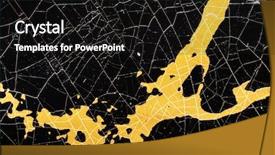  Presentation with awards banquet black and gold - Slide deck featuring golden and black crackle texture background and a black colored foreground