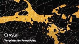  Presentation with awards banquet black and gold - Beautiful PPT layouts featuring golden and black crackle texture backdrop and a black colored foreground