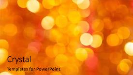  Presentation with circle - Audience pleasing presentation theme consisting of golden and red circle background backdrop and a gold colored foreground