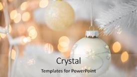  Presentation with black and gold christmas - Audience pleasing slides consisting of golden and white christmas decoration backdrop and a lemonade colored foreground