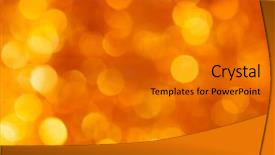  Presentation with golden yellow - Colorful slide deck enhanced with last year s flower backdrop and a yellow colored foreground