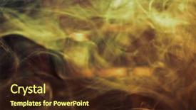  Presentation with orange colour abstract gold - Audience pleasing slides consisting of abstract golden and yellowish smoke backdrop and a  colored foreground