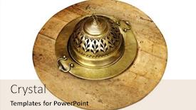  Presentation with spanish - PPT layouts featuring golden-antique-spanish-heater-isolated background and a  colored foreground