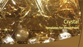  Presentation with golden 50th class reunion - Cool new presentation theme with golden background with chirstmas ornaments backdrop and a tawny brown colored foreground