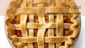  Presentation with golden apple - Presentation design enhanced with golden-baked-apple-pie background and a gold colored foreground