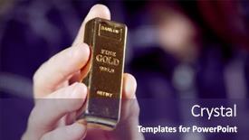  Presentation with bar - Presentation theme consisting of golden-bar-on-the-man background and a violet colored foreground