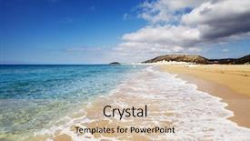  Presentation with best - Theme with golden beach the best beach background and a lemonade colored foreground