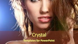  Presentation with romantic - PPT theme with golden brown - beautiful romantic woman portrait background and a  colored foreground