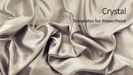  Presentation with satin - Beautiful presentation featuring golden brown rumple satin fabric backdrop and a mint green colored foreground