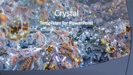  Presentation with golden lights - Presentation theme enhanced with photography close up of decorated background and a seafoam green colored foreground