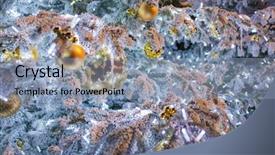  Presentation with golden lights - Audience pleasing PPT theme consisting of golden bubble and many lights backdrop and a light blue colored foreground