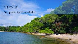  Presentation with croatia - Slides having golden-cape-forest-park-zlatni background and a light blue colored foreground