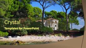  Presentation with croatia - Cool new slides with golden-cape-forest-park-zlatni backdrop and a tawny brown colored foreground