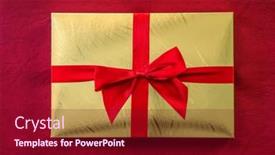  Presentation with chocolate - Presentation theme having golden-chocolate-box-with-red background and a crimson colored foreground