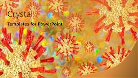  Presentation with protein - Cool new slide set with golden-christams-coronavirus-baubles backdrop and a gold colored foreground