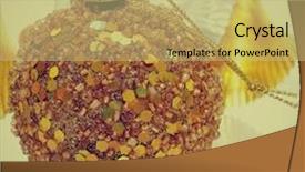  Presentation with silver christmas - Slide deck consisting of golden-christmas-ball background and a yellow colored foreground