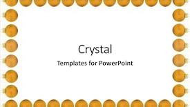  Presentation with golden christmas - Presentation design having golden christmas balls in shape background and a white colored foreground