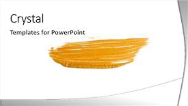  Presentation with brush stroke - Presentation featuring golden christmas brush stroke paint background and a white colored foreground