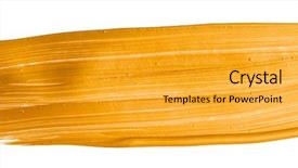  Presentation with brush stroke - Cool new presentation design with golden christmas brush stroke paint backdrop and a gold colored foreground