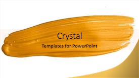  Presentation with brush stroke - Slide deck with golden christmas brush stroke paint background and a  colored foreground