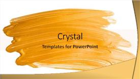  Presentation with brush stroke - Audience pleasing slide deck consisting of golden christmas brush stroke paint backdrop and a  colored foreground