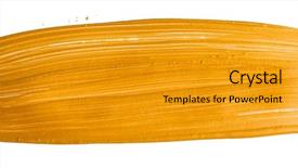  Presentation with brush stroke - Presentation featuring golden christmas brush stroke paint background and a gold colored foreground