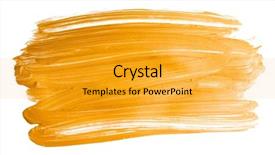  Presentation with brush stroke - Presentation theme enhanced with golden christmas brush stroke paint background and a gold colored foreground