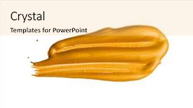  Presentation with brush stroke - Amazing presentation having golden christmas brush stroke paint backdrop and a yellow colored foreground