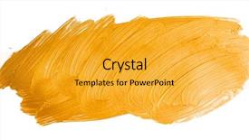  Presentation with brush stroke - Colorful presentation theme enhanced with golden christmas brush stroke paint backdrop and a gold colored foreground