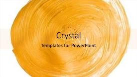  Presentation with brush stroke - Slide set enhanced with golden christmas brush stroke paint background and a yellow colored foreground