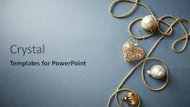  Presentation with golden christmas - PPT layouts having golden christmas decorations on gray background flat lay arrangement christmas background top view copy space background and a light blue colored foreground
