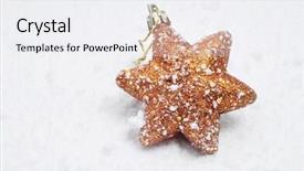  Presentation with golden christmas - Slides having golden christmas star background and a  colored foreground