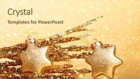  Presentation with golden christmas - Presentation design consisting of golden christmas background and a  colored foreground