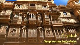  Presentation with rajastan - Audience pleasing presentation design consisting of golden-city-of-india-wonderful backdrop and a tawny brown colored foreground