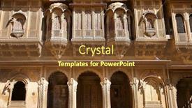  Presentation with rajastan - Cool new slide set with golden-city-of-india-wonderful backdrop and a tawny brown colored foreground