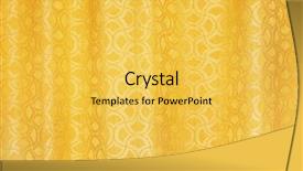  Presentation with curtains - Audience pleasing slide set consisting of golden-colored-curtains-textured-background backdrop and a yellow colored foreground